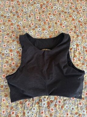 Small p’tula high neck sports bra gray